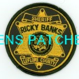 MISSISSIPPI,A,LEFLORE COUNTY SHERIFF HAT PATCH 1 GOT IN PERSON